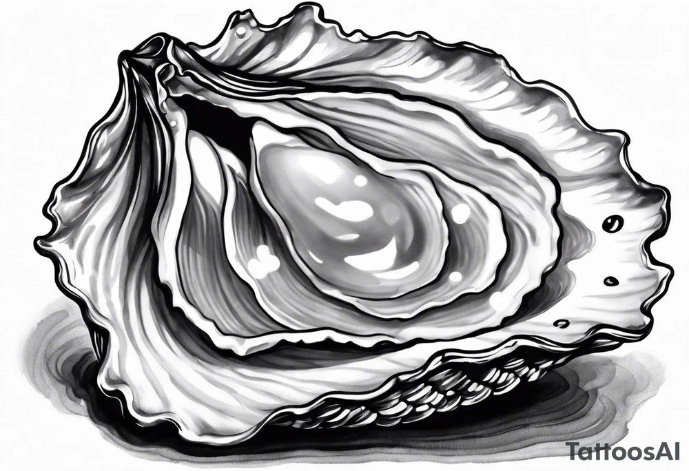 One Pretty oyster tattoo idea