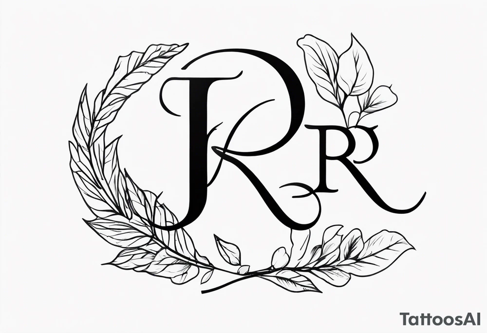 J and R initials tattoo idea