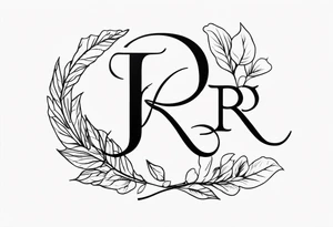 J and R initials tattoo idea