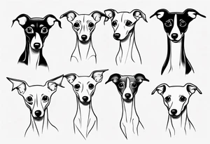 Italian greyhound tattoo idea