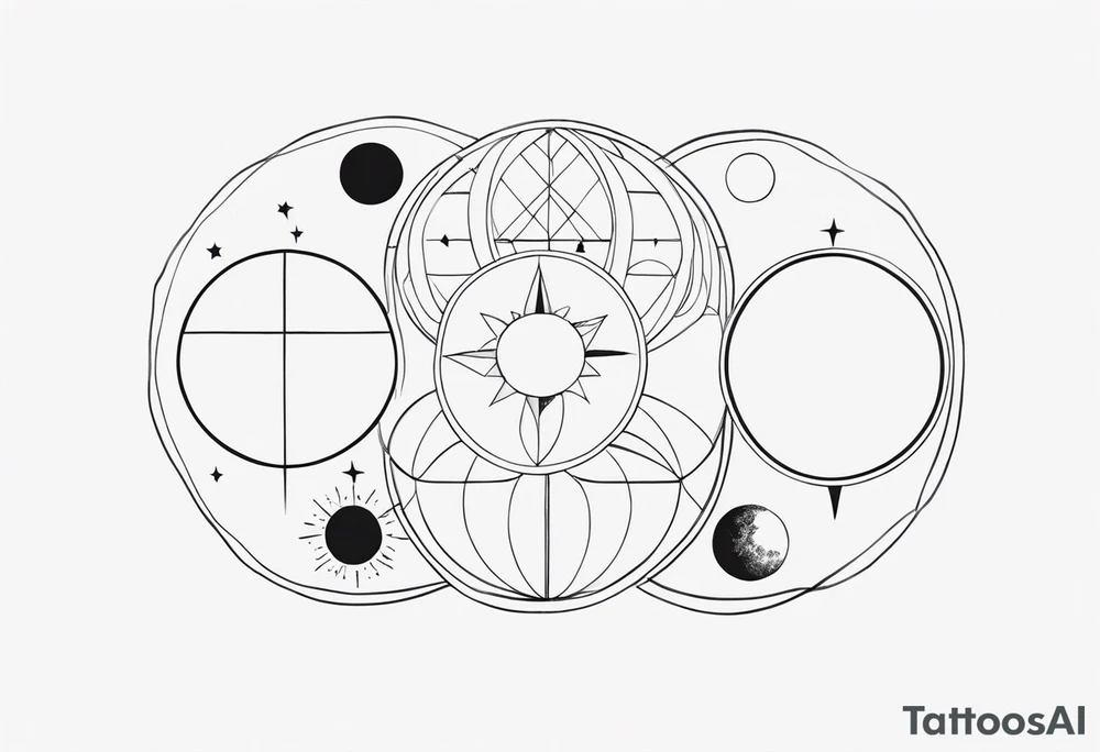 Moon phases tattoo idea