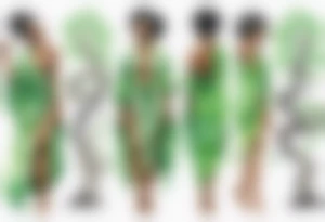 a beautiful black woman wearing a green robe with legs that turn into tree roots, arms reaching up towards the sun tattoo idea
