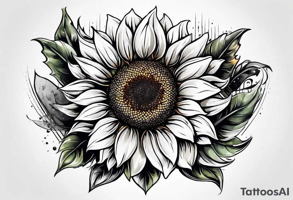 Sunflower for a male tattoo tattoo idea