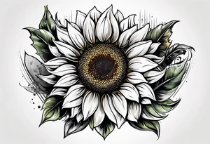Sunflower for a male tattoo tattoo idea