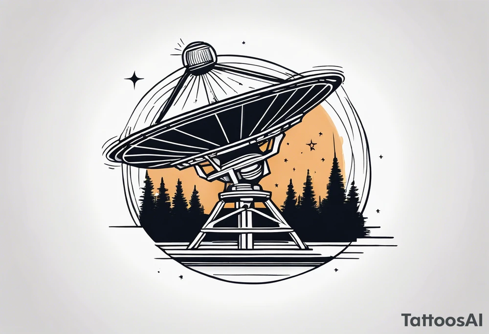 radio telescope tattoo idea