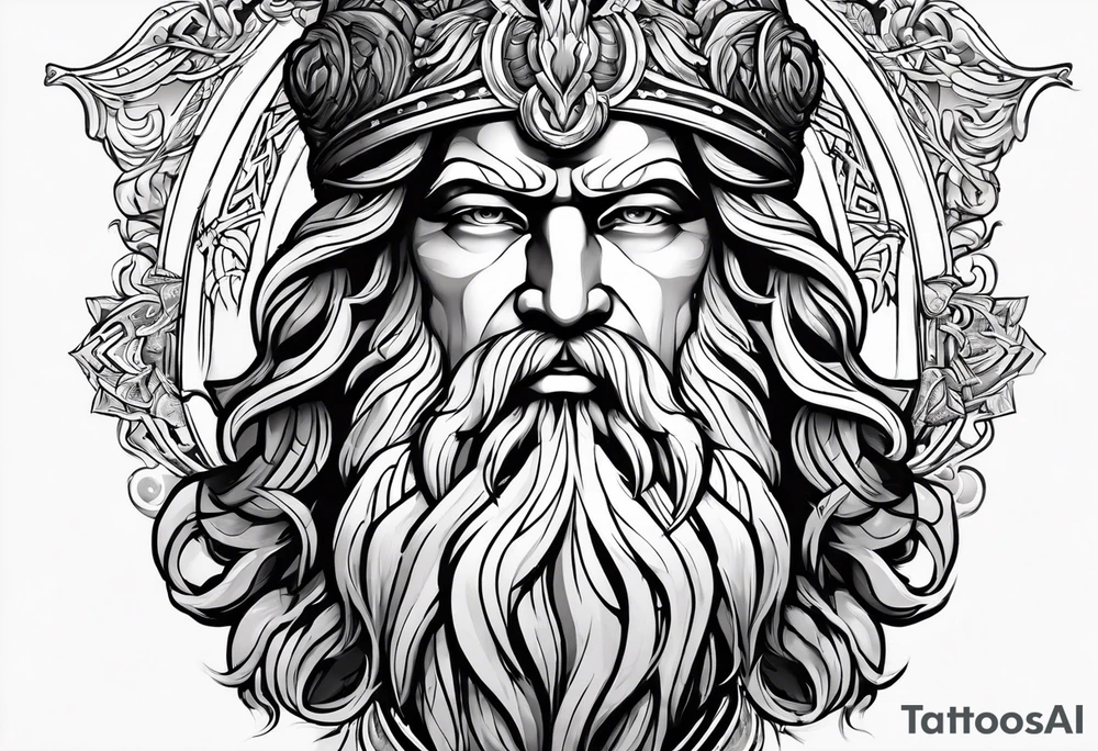 Zeus god tattoo idea