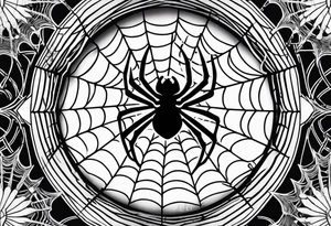 Skeleton hand with spider web tattoo idea
