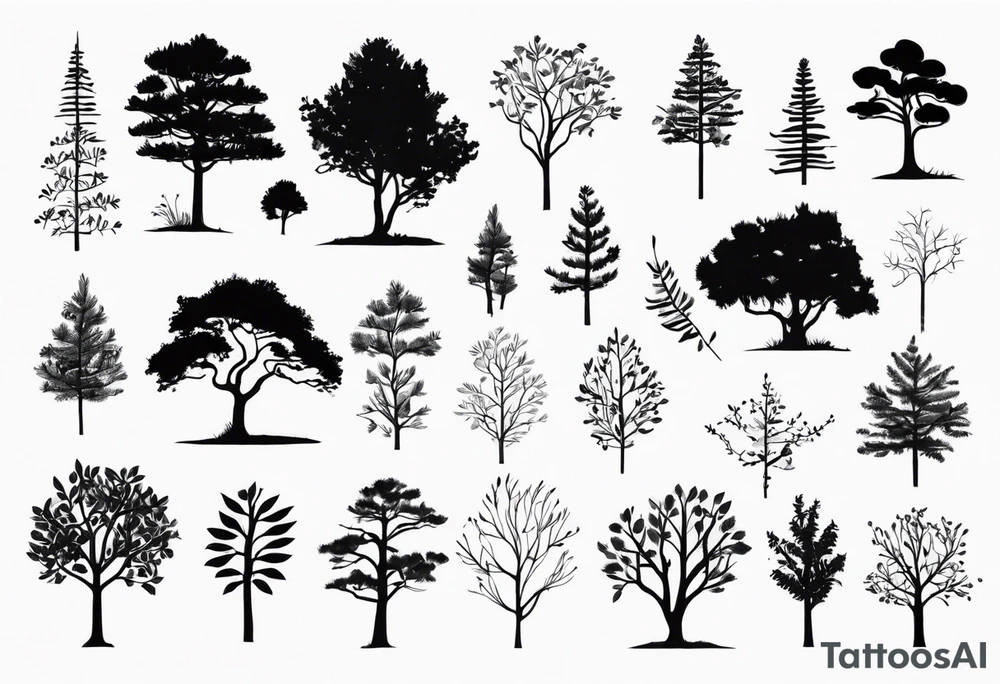 branches tree names dna tattoo idea