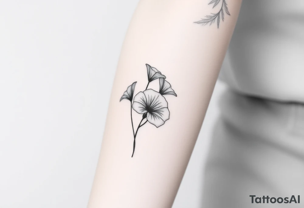 Morning glories tattoo idea