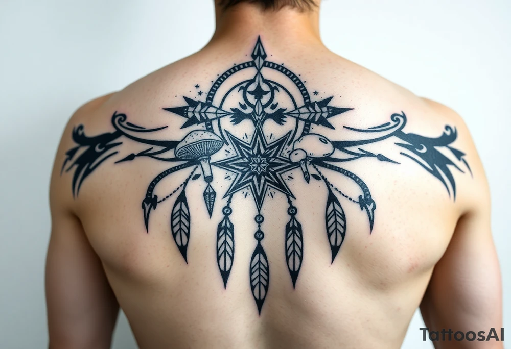 Mushrooms dreamcatcher
Stars tattoo idea