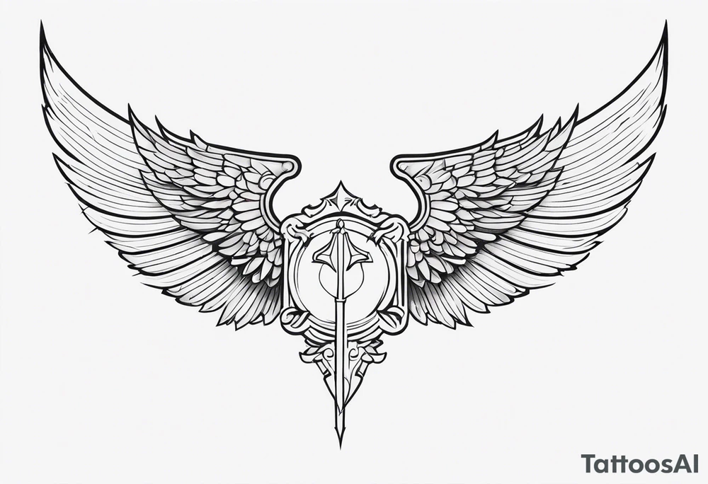 Valkyrie wings tattoo idea