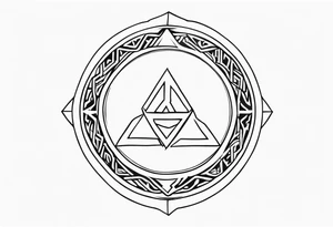 Rune style Hephaestus tattoo tattoo idea