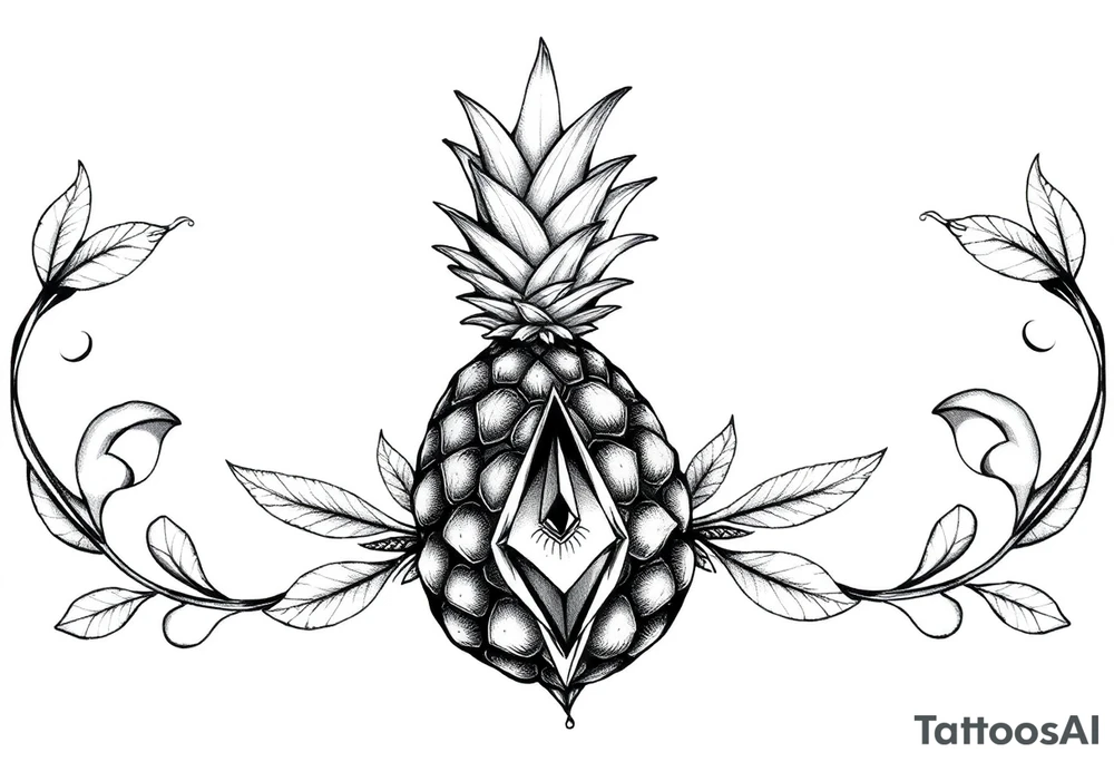 Pineapple Pubic crown diamond vagina and anus tattoo idea Pineapple Pubic crown diamond vagina and anus tattoo idea