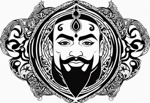 Prince ali in arabic tattoo idea