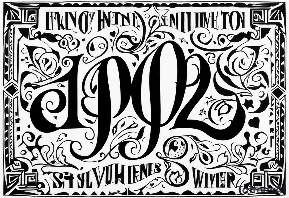 Fancy 1992 tattoo idea