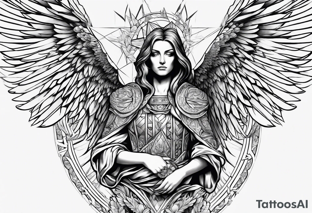 arc angel michael tattoo idea