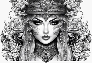 LEG SLEEVE full tattoo idea