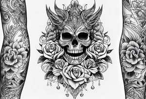 full sleeve with hand included tattoo idea