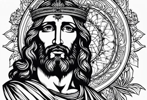 Bacco jesus tattoo idea