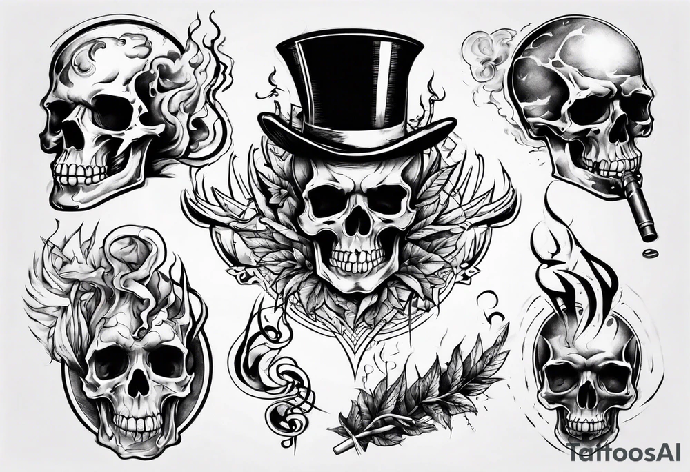 smoking tattoo idea