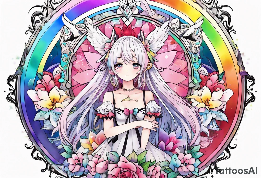 Madoka magica rainbow tattoo idea