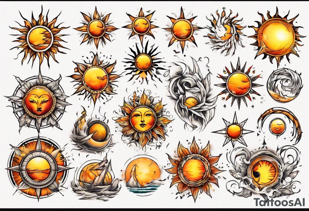 sonne tattoo idea