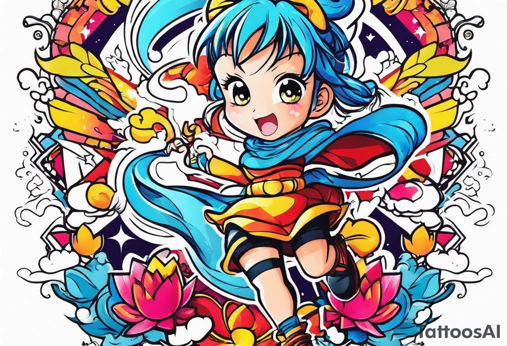 Little anime tattoo idea