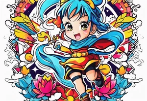 Little anime tattoo idea
