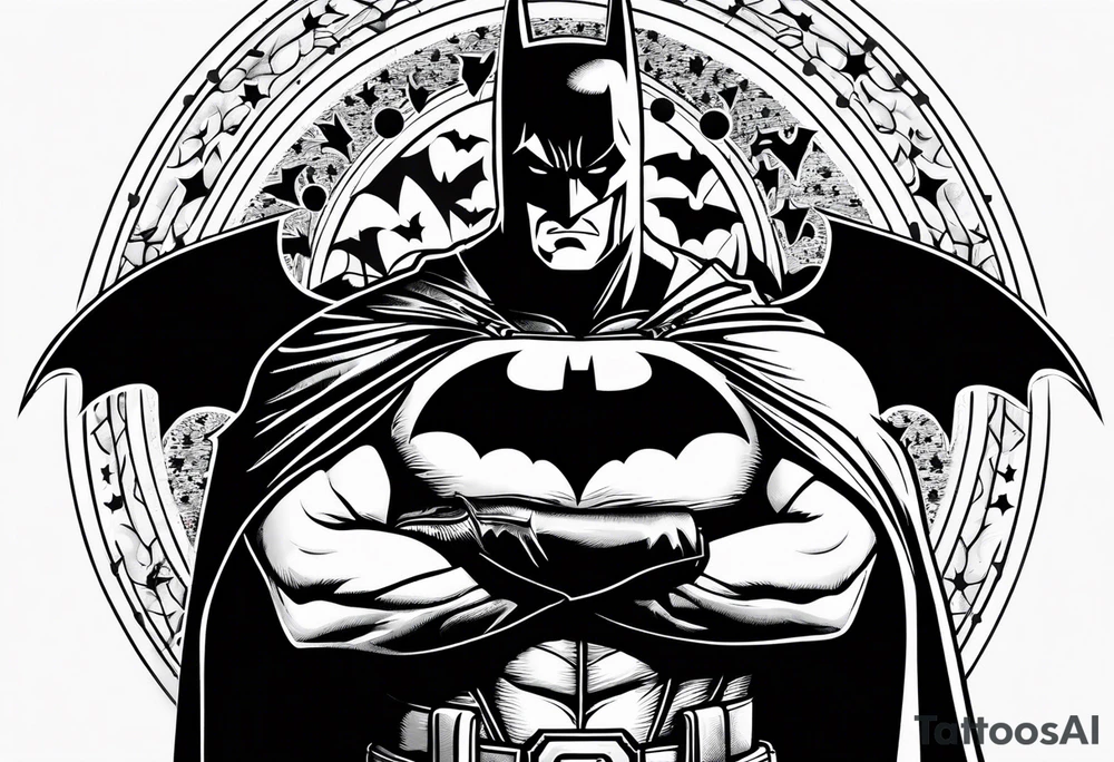 Batman logo tattoo idea
