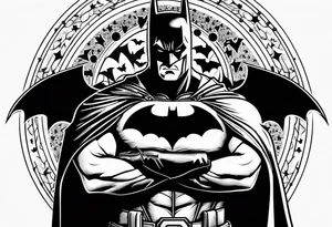 Batman logo tattoo idea