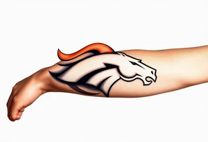 Rest in peace Denver broncos king crown tattoo idea