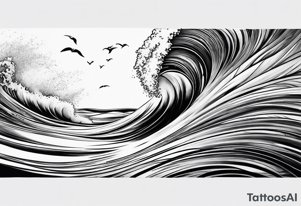 Sand blowing in the wind tattoo idea