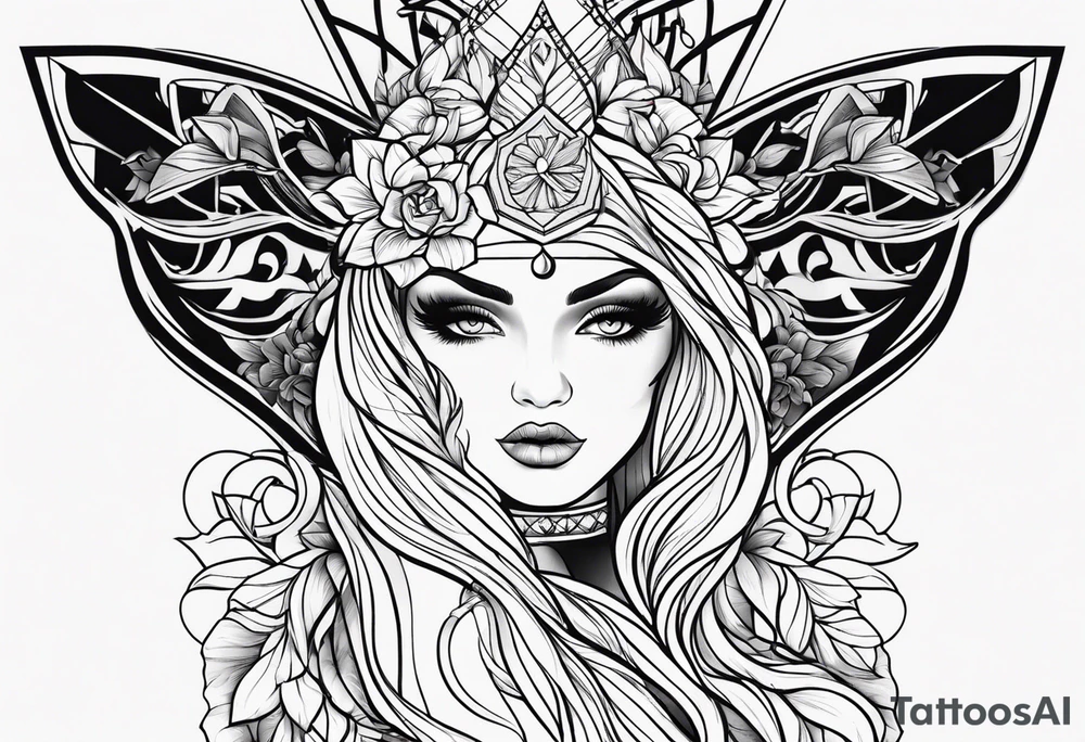 Sexy tattooed women svg tattoo idea