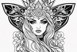 Sexy tattooed women svg tattoo idea