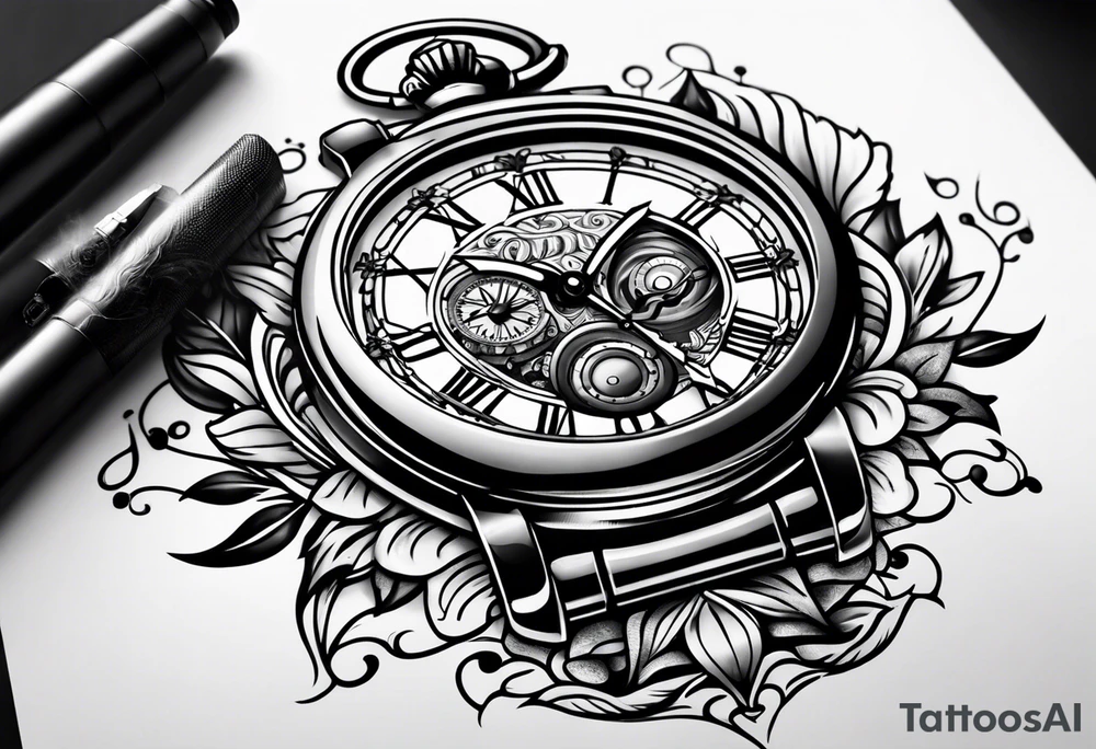 day of month watch tattoo idea