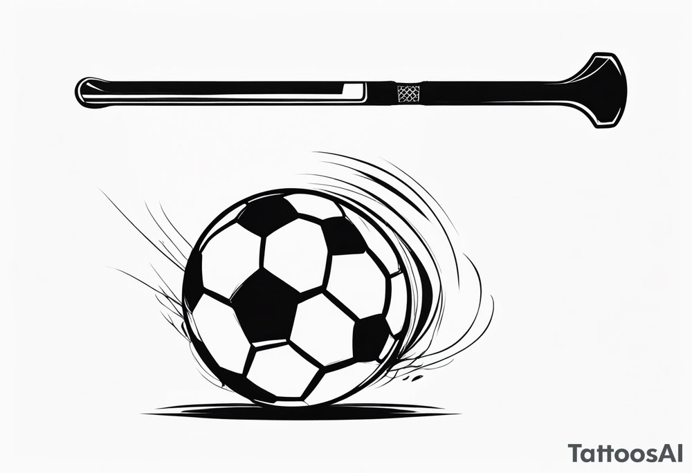 Soccer stick tatoo tattoo idea