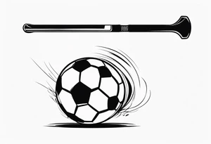 Soccer stick tatoo tattoo idea