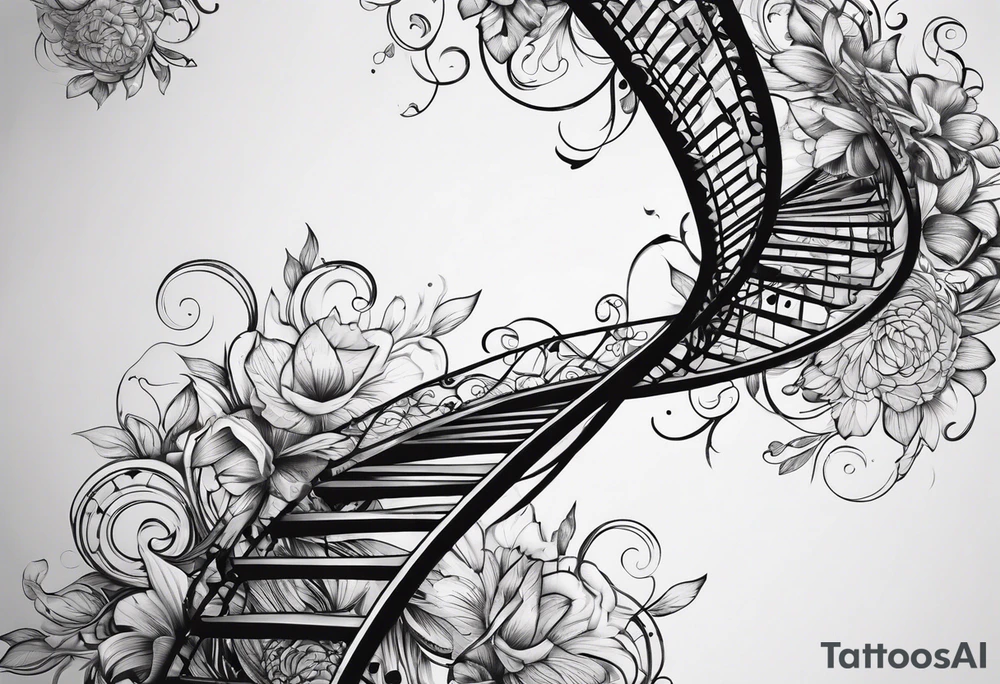 DNA strand tattoo idea