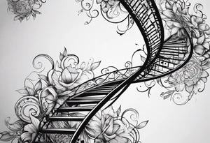 DNA strand tattoo idea