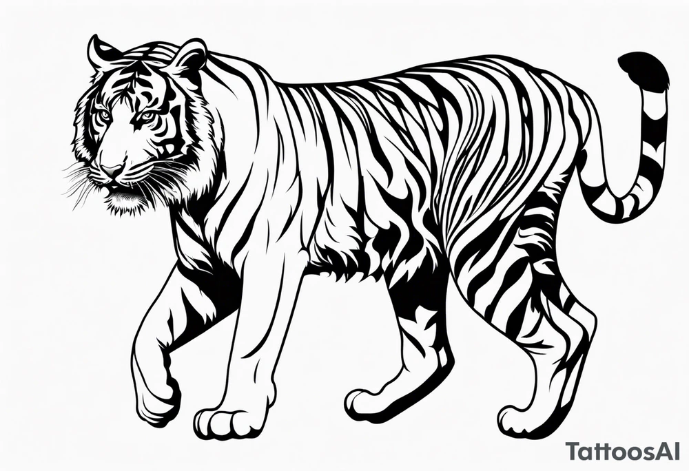 tiger tripes tattoo idea