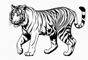 tiger tripes tattoo idea