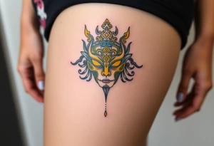 The yellow kings pallid mask tattoo idea