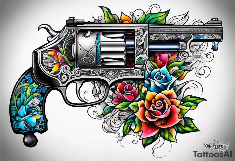 Money guns tattoo idea