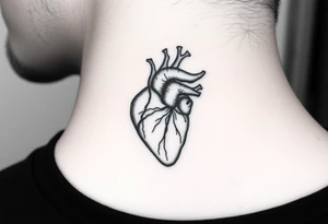 Thumbprint heart tattoo idea