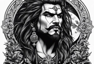 LOBO AULLANDO A LA LUNA tattoo idea