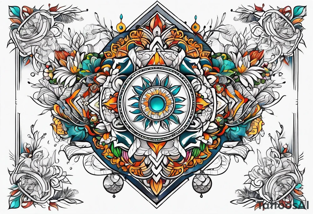 ayurvedic medicine and pursuit of health based knowledge tattoo idea