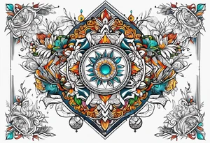 ayurvedic medicine and pursuit of health based knowledge tattoo idea