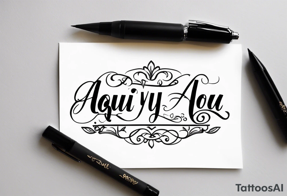 "aqui y ahora" spanish message tattoo idea