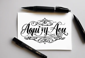 "aqui y ahora" spanish message tattoo idea