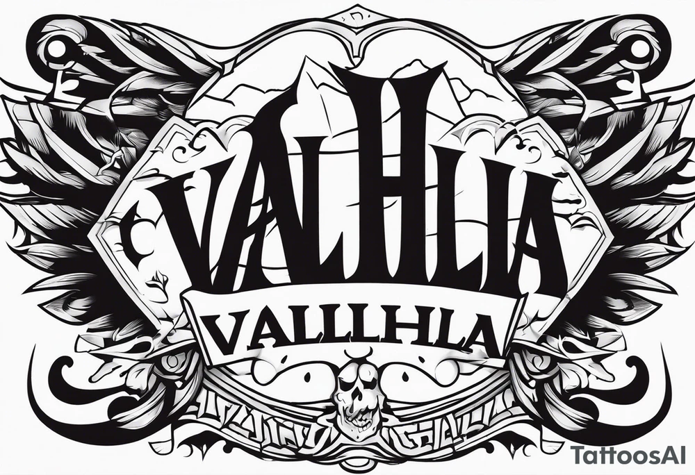 Valhalla entrance tattoo idea